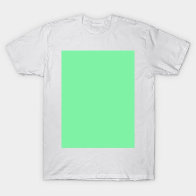 preppy candy solid pastel colors neon mint green T-Shirt by Tina